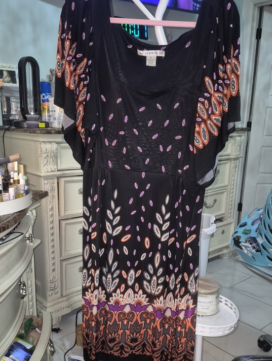 Studio AA Dresses & Skirts - Studio AA Black Floral Print Bohemin Dress.